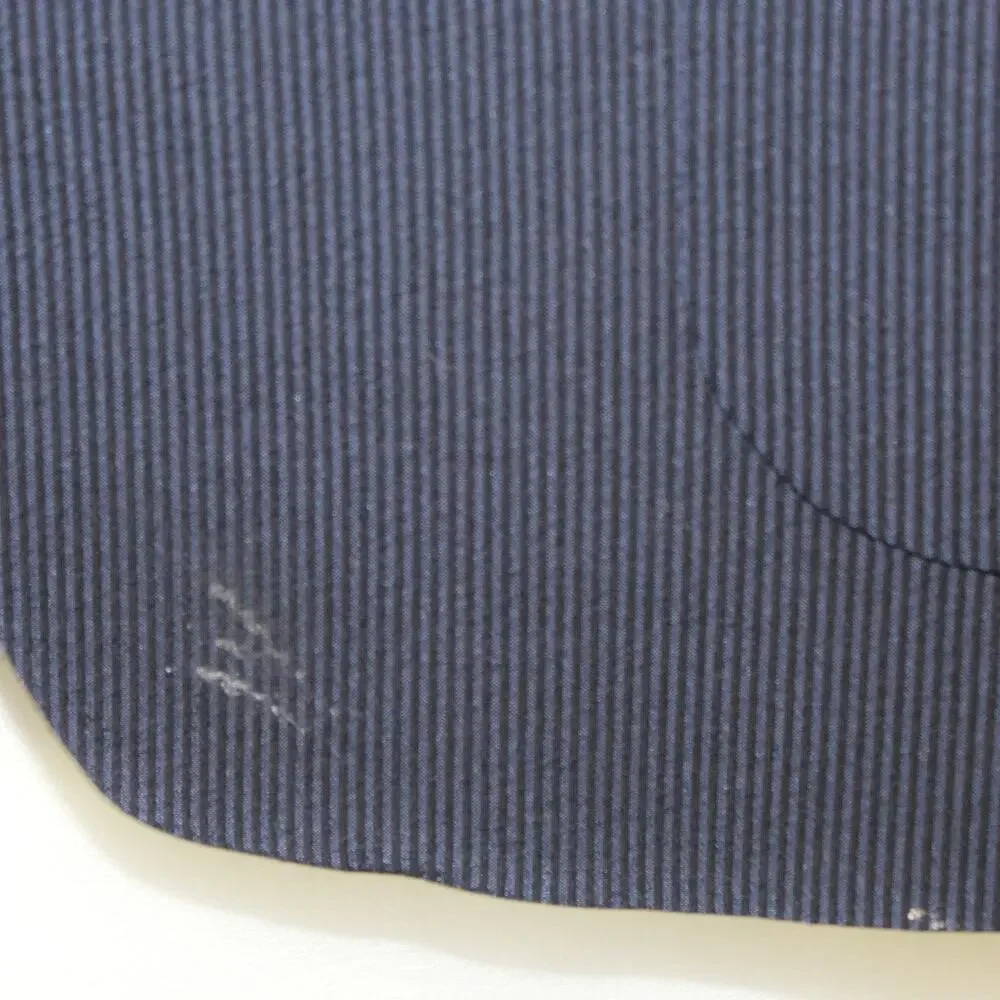 Banana Republic Blazer Jacket Men's Size 44R Herringbone Y2K Classic Pocket Navy